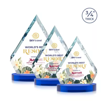 Apex VividPrint™ Award on Alberton Base - Blue