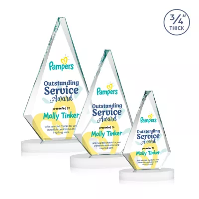 Windsor VividPrint™ Award on Alberton Base - White
