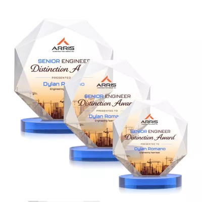 Kitchener VividPrint™ Award on Alberton Base - Sky Blue