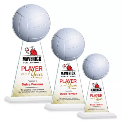 Edenwood Volleyball VividPrint™ Award - White