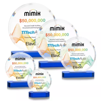 Matlow Circle VividPrint™ Award - Blue