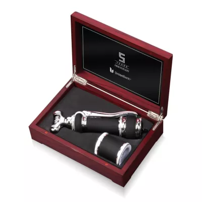 Parkwood Corkscrew/Bottle Stopper Set