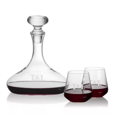 Stratford Decanter & Cannes Stemless Wine