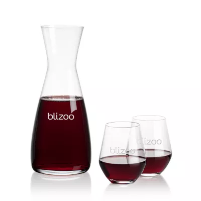 Portofino Carafe & Reina Stemless Wine