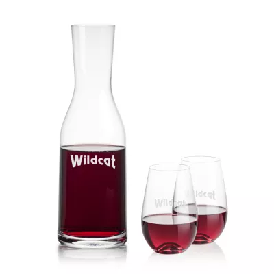 Caldmore Carafe & Boston Stemless Wine