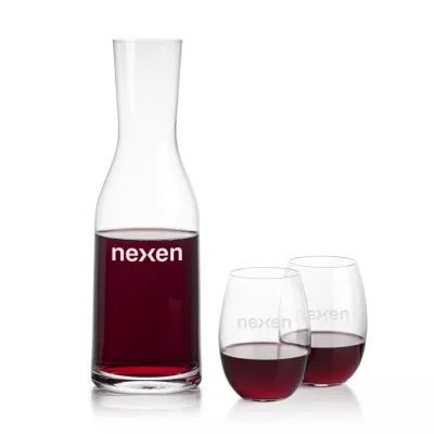 Caldmore Carafe & Carlita Stemless Wine
