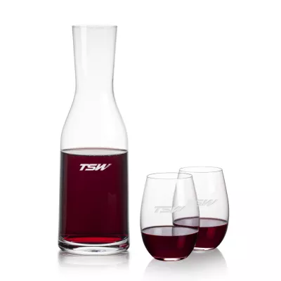 Caldmore Carafe & Laurent Stemless Wine