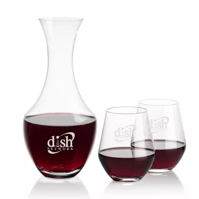 Oldham Carafe & Reina Stemless Wine
