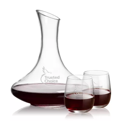 Kanata Carafe & Crestview Stemless Wine Set