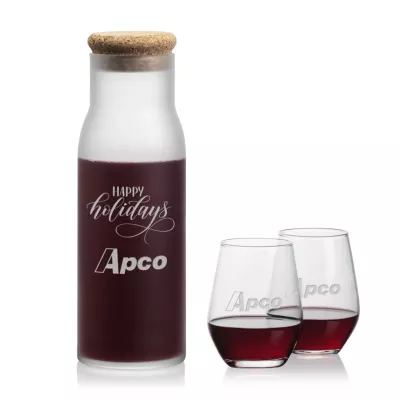 Yarmouth Carafe & Mandelay Stemless Wine