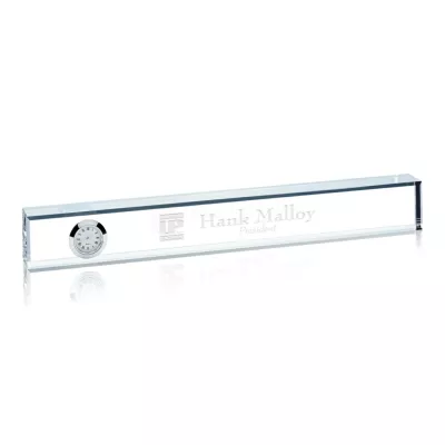 Nameplate Clock - Optical