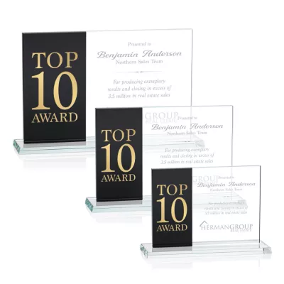 Composite Horizontal Award - Black