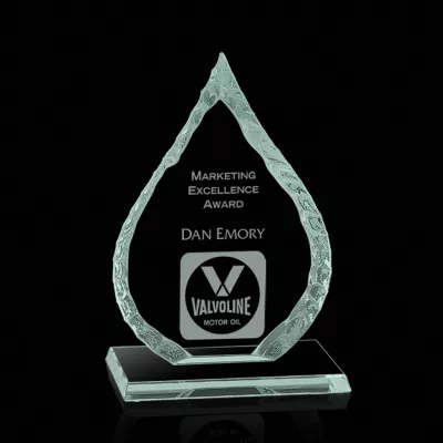 Iceberg Oil Drop Award on Base - Jade