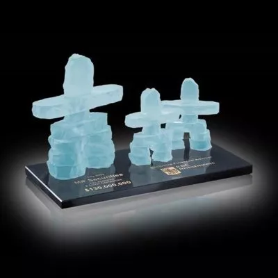 Family of 3 on Marble