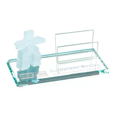 Inukshuk Cardholder - Jade Standard Edge