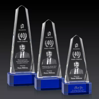 Geneva 3D Award on Base - Blue