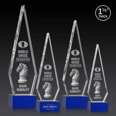 Springfield 3D Award on Hancock Base - Blue