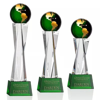 Havant Globe Award - Green/Gold