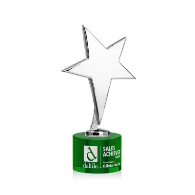 Tuscany Chrome Star on Marvel Base - Green