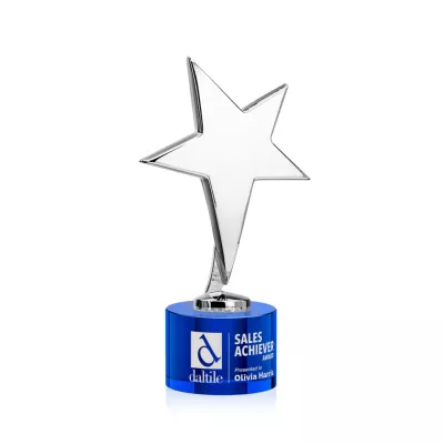 Tuscany Chrome Star on Marvel Base - Blue