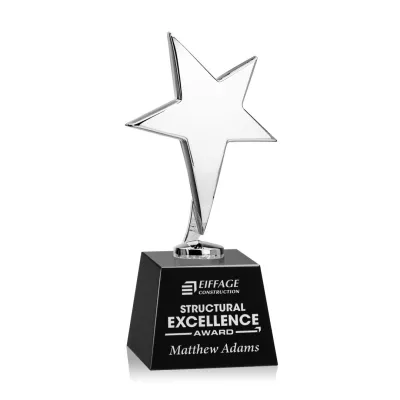 Tuscany Chrome Star on Robson Base - Black