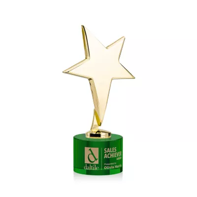 Tuscany Gold Star on Marvel Base - Green