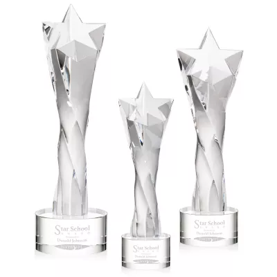 Arlington Star Award on Marvel Base - Clear