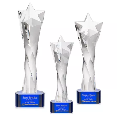 Arlington Star Award on Paragon Base - Blue