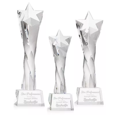 Arlington Star Award on Robson Base - Clear