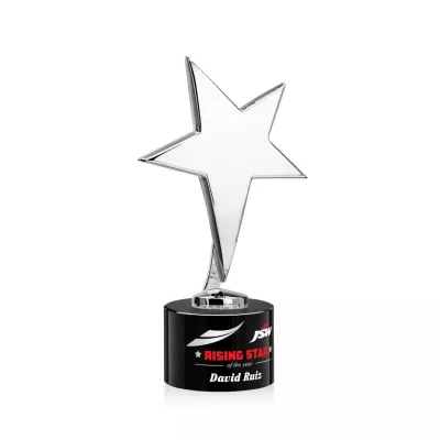 Tuscany Chrome Star VividPrint™ Award on Marvel Base - Black