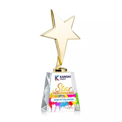 Tuscany Gold Star VividPrint™ Award on Celestina Base-Clear