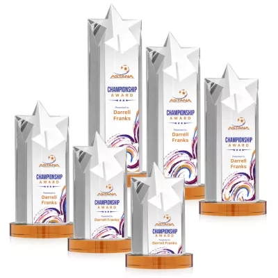 Berkeley VividPrint™ Award on Condor Base - Amber