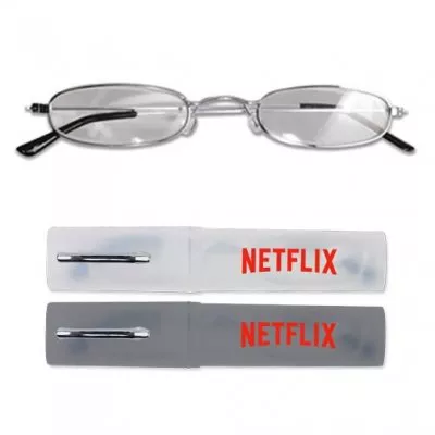 Reading Glasses in Round Tube Case