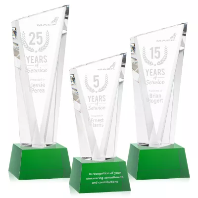Plymouth Award on Robson Base - Green