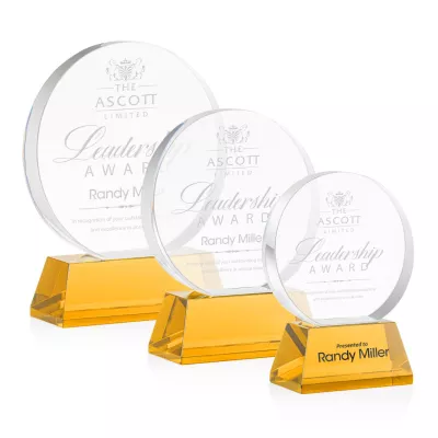 Glenwood Award on Base - Amber