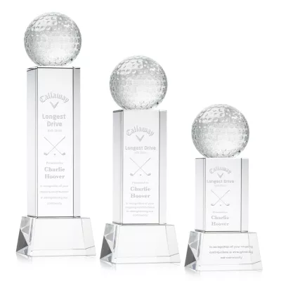 Golf Ball Award on Belcroft Base - Clear
