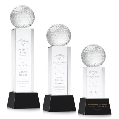 Golf Ball Award on Belcroft Base - Black