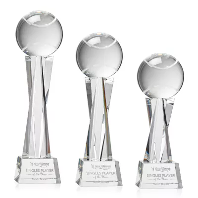 Tennis Ball Award on Grafton Base - Clear