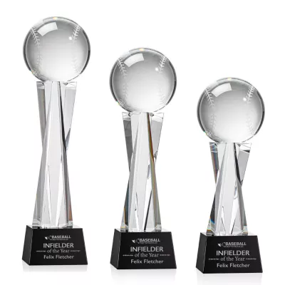 Baseball Award on Grafton Base - Black
