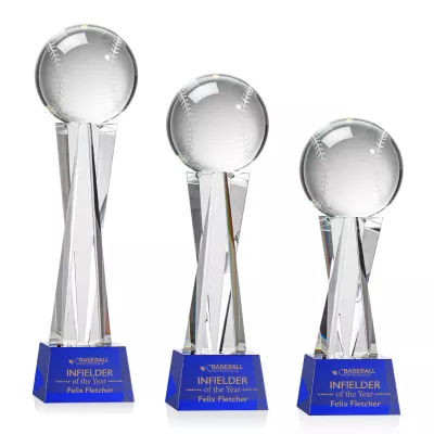 Baseball Award on Grafton Base - Blue