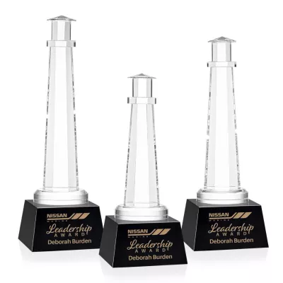 Lighthouse Award on Robson Base - Black
