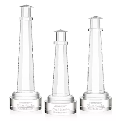 Lighthouse Award on Stanrich Base - Clear