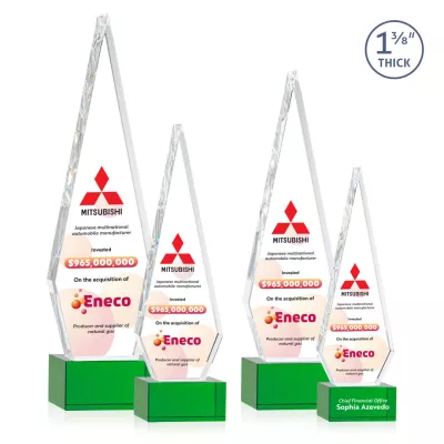 Springfield VividPrint™ Award on Hancock Base - Green