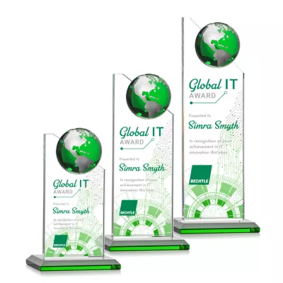 Arden VividPrint™ Award - Green/Silver