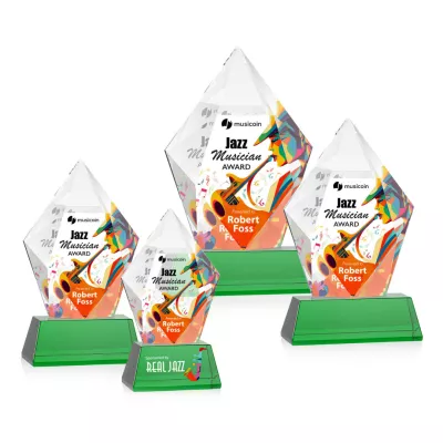 Devron VividPrint™ Award on Base - Green