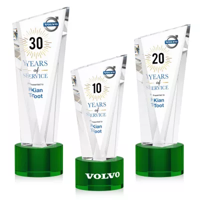 Plymouth VividPrint™ Award on Marvel Base - Green