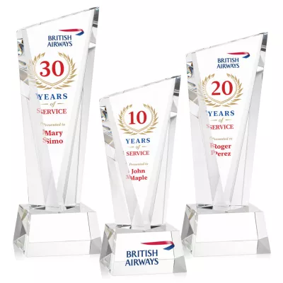 Plymouth VividPrint™ Award on Robson Base - Clear