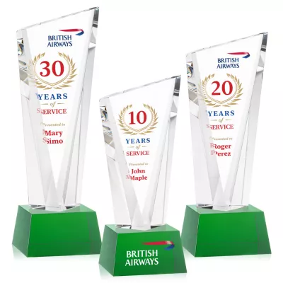 Plymouth VividPrint™ Award on Robson Base - Green