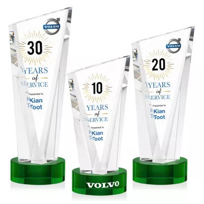 Plymouth VividPrint™ Award on Stanrich Base - Green