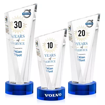 Plymouth VividPrint™ Award on Stanrich Base - Blue